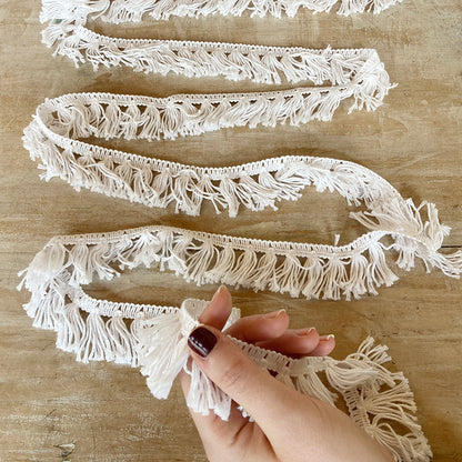 Bordo "Nappine Bianco Ottico" Passamaneria Italiana - 3,5 cm