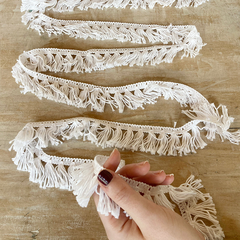 Bordo "Nappine Bianco Ottico" Passamaneria Italiana - 3,5 cm