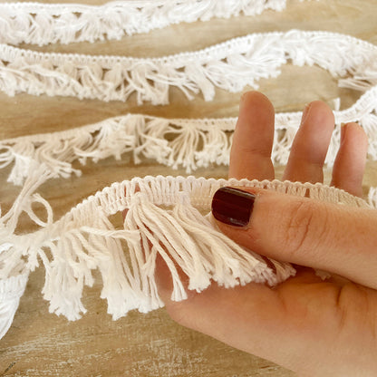 Bordo "Nappine Bianco Ottico" Passamaneria Italiana - 3,5 cm