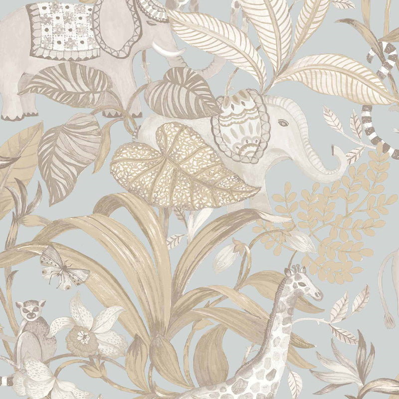 Carta da parati "Savana - Grigio", a metraggio o rotolo