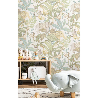 Carta da parati "Savana - Bianco", a metraggio o rotolo