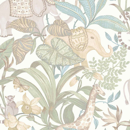 Carta da parati "Savana - Bianco", a metraggio o rotolo