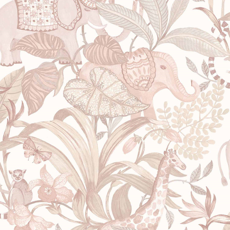 Carta da parati "Savana - Rosa", a metraggio o rotolo