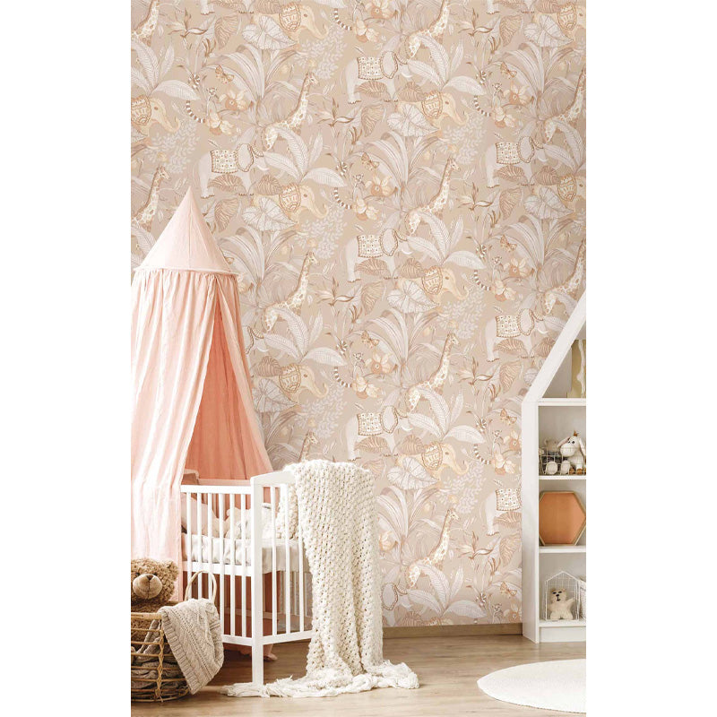 Carta da parati "Savana - Marrone", a metraggio o rotolo