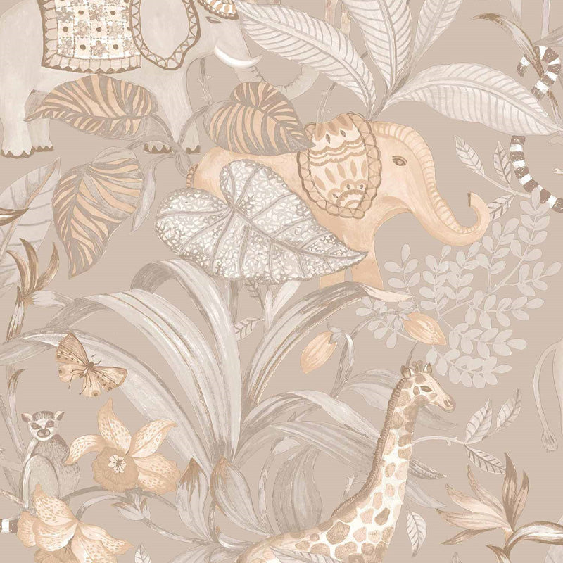 Carta da parati "Savana - Marrone", a metraggio o rotolo