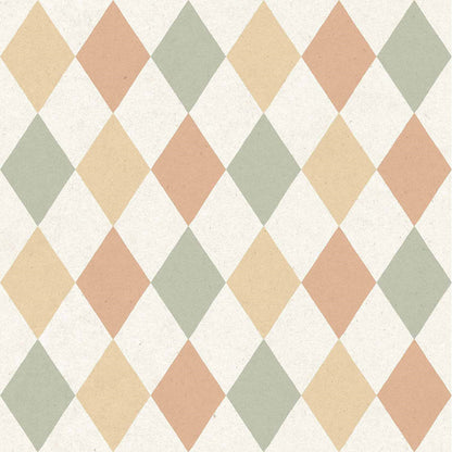 Carta da parati "Rombi - Pesca", a metraggio o a rotolo