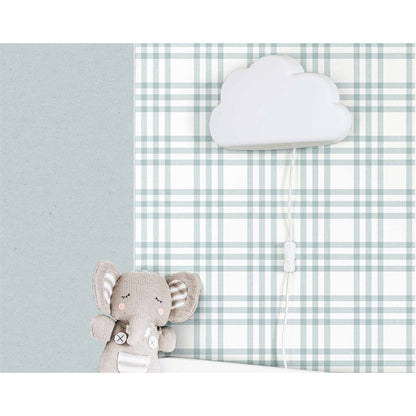 Carta da parati "Scozzese - Azzurro", a metraggio o rotolo