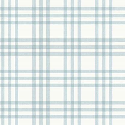 Carta da parati "Scozzese - Azzurro", a metraggio o rotolo