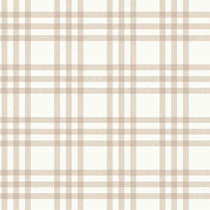 Carta da parati "Scozzese - Beige", a metraggio o rotolo