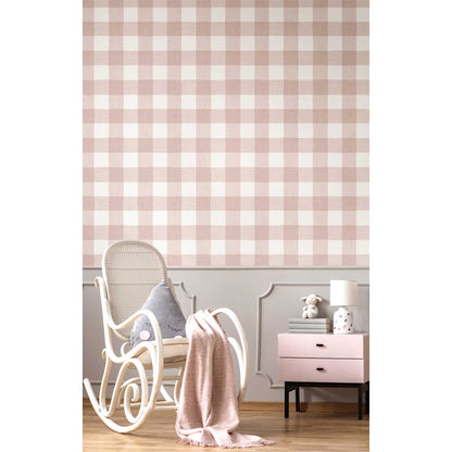 Carta da parati "Pic Nic - Rosa", a metraggio o rotolo