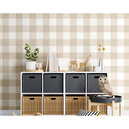 Carta da parati "Pic Nic - Beige", a metraggio o rotolo