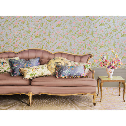 TESSUTO "Colour Box Silk Blush" - Selection of Hummingbirds - Cole & Son