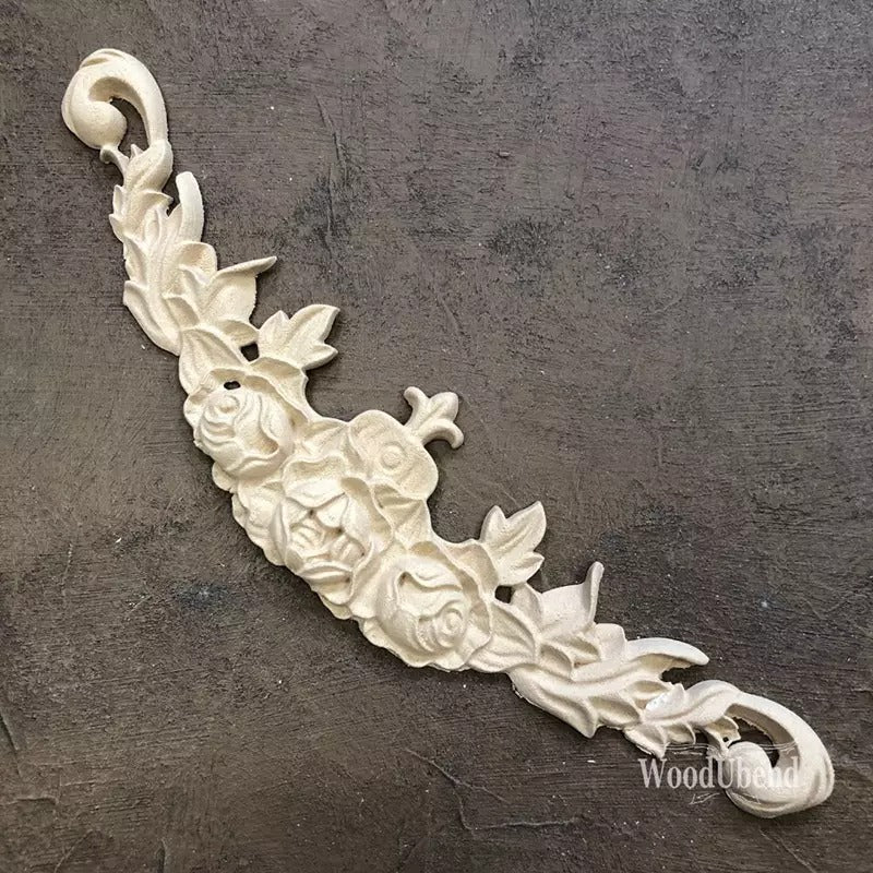 Fregio Decorativo "Festone Floreale", WoodUbend