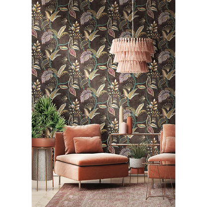 Carta da parati "Sanderson Brown" a metraggio o rotolo