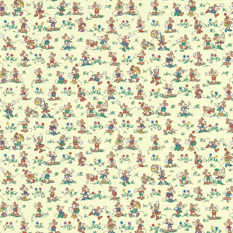 CARTA DA PARATI "MICKEY & MINNIE RHUBARB & CUSTARD" - Disney x HOME - Sanderson