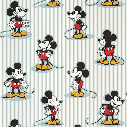 CARTA DA PARATI "MICKEY STRIPE SEA SALT" - Disney x HOME - Sanderson