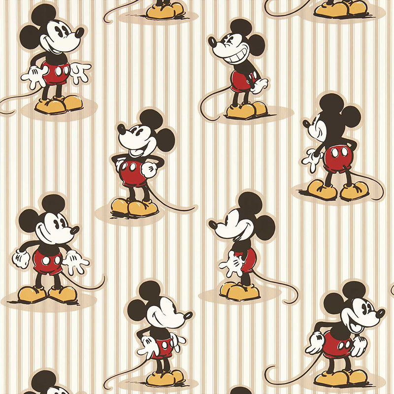 CARTA DA PARATI "MICKEY STRIPE PEANUT" - Disney x HOME - Sanderson