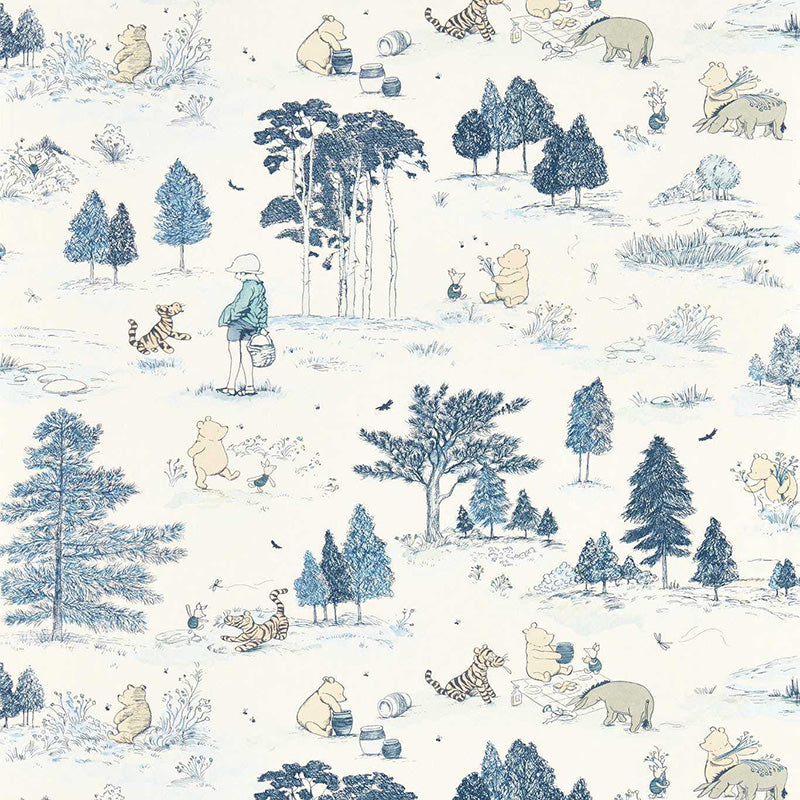 CARTA DA PARATI "WINNIE THE POOH BONBON BLUE" - Disney x HOME - Sanderson