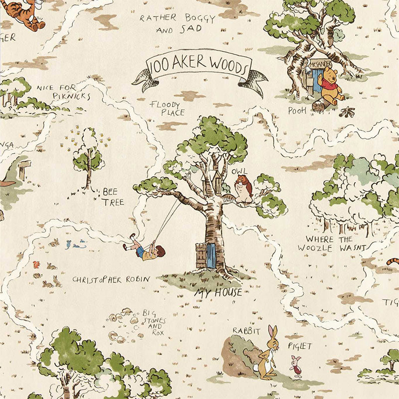 CARTA DA PARATI "HUNDRED ACRE WOOD CASHEW" - Disney x HOME - Sanderson