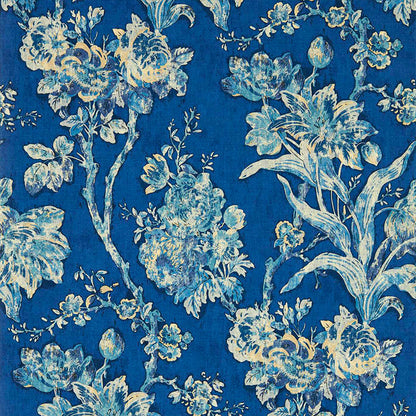 Carta da parati "FRINGED TULIP TOILE SMALT" - SANDERSON
