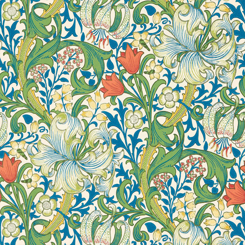 Carta da Parati "GOLDEN LILY TWISTER" Morris & Co. - Sanderson