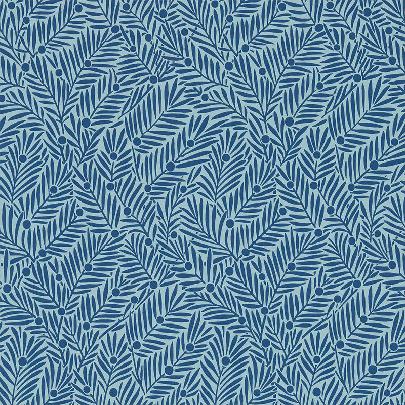 Carta da Parati "YEW & ARIL INDIGO" Morris & Co. - Sanderson - METRO