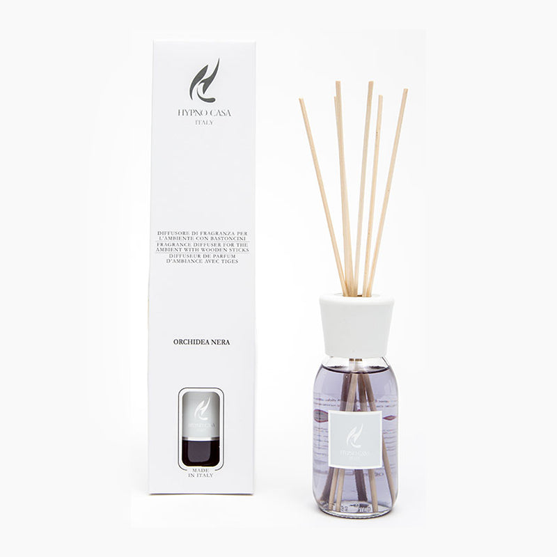 Profumatore "Orchidea Nera" Diffusore a bastoncino, Hypno Casa, 100 ml