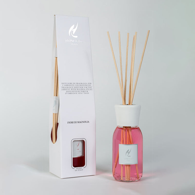Profumatore "Fiori di Magnolia" Diffusore a bastoncino, Hypno Casa, 100 ml