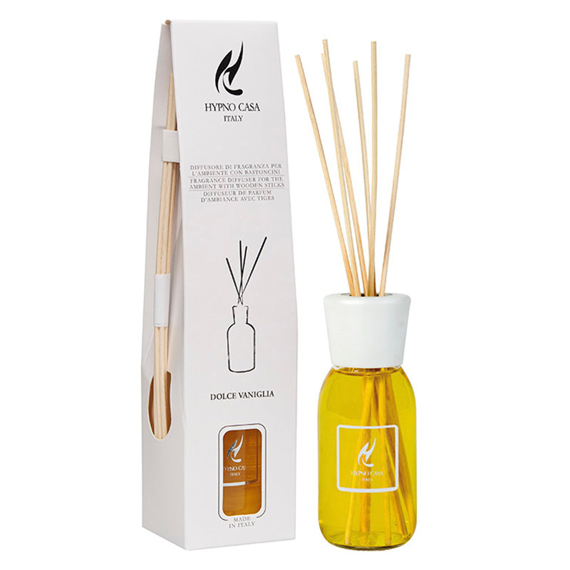 Profumatore "Dolce Vaniglia" Diffusore a bastoncino, Hypno Casa, 100 ml