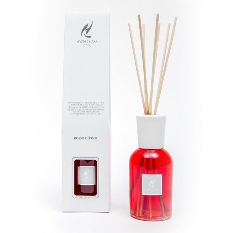 Profumatore "Rosso Divino" Diffusore a bastoncino, Hypno Casa, 250 ml
