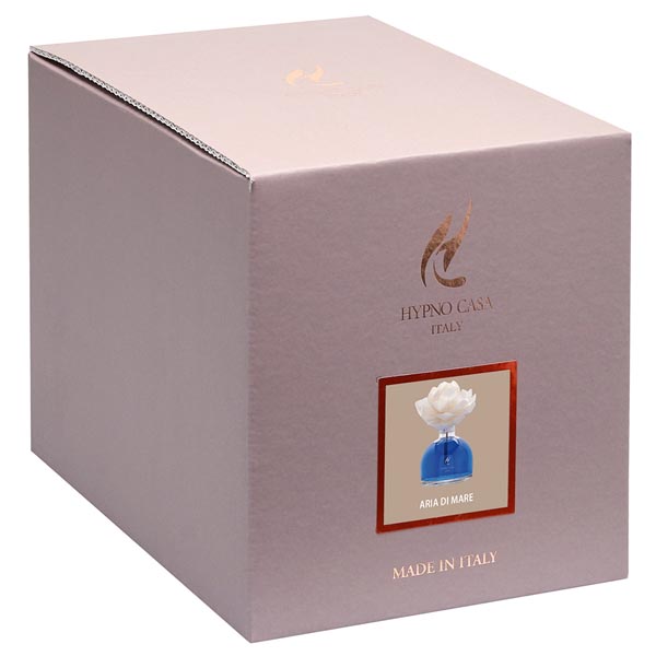 Diffusore di Fragranza Rosa "Aria di Mare" con Fiore, Hypno Casa, 100 ml