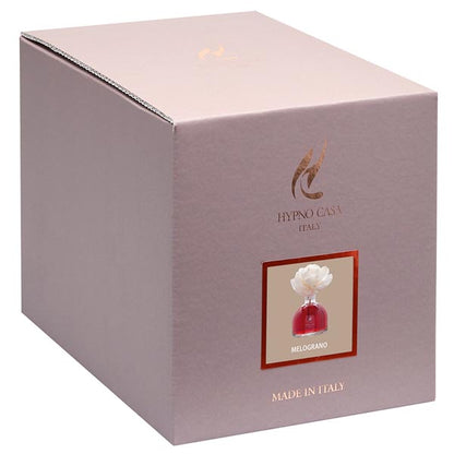 Diffusore di Fragranza Rosa "Melograno" con Fiore, Hypno Casa, 100 ml
