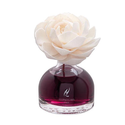 Diffusore di Fragranza Rosa "Mosto d'Autunno" con Fiore, Hypno Casa, 100 ml
