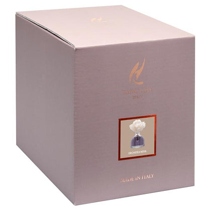 Diffusore di Fragranza Rosa "Orchidea Nera" con Fiore, Hypno Casa, 250 ml