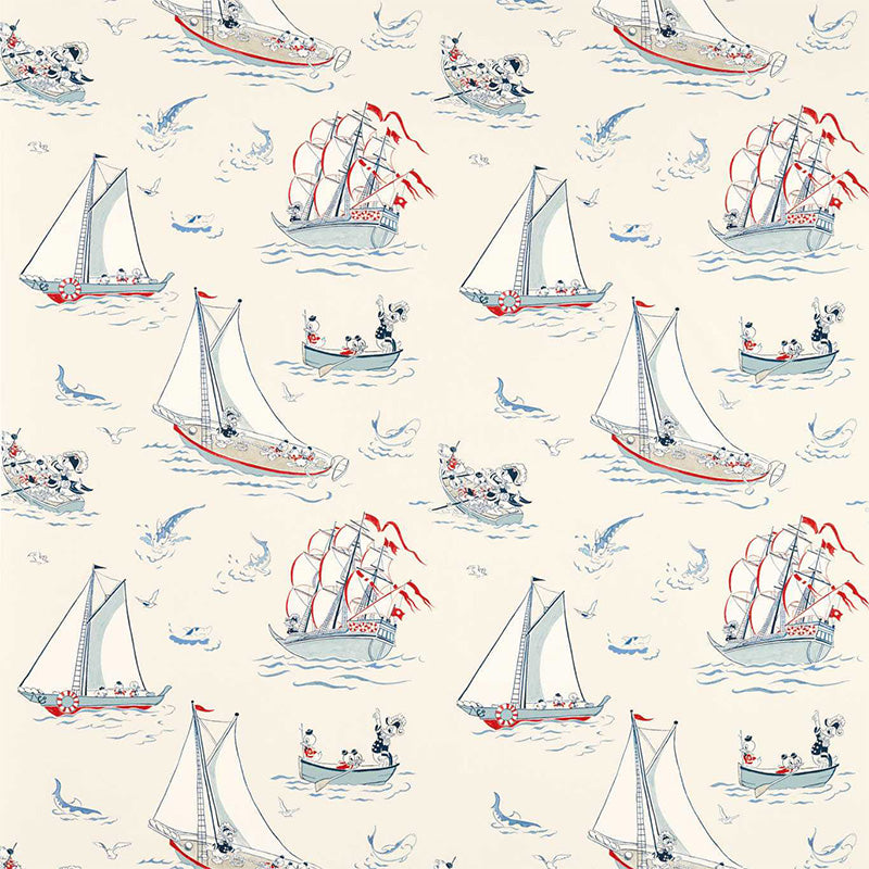TESSUTO "DONALD NAUTICAL SEA SALT" - Disney x HOME - Sanderson