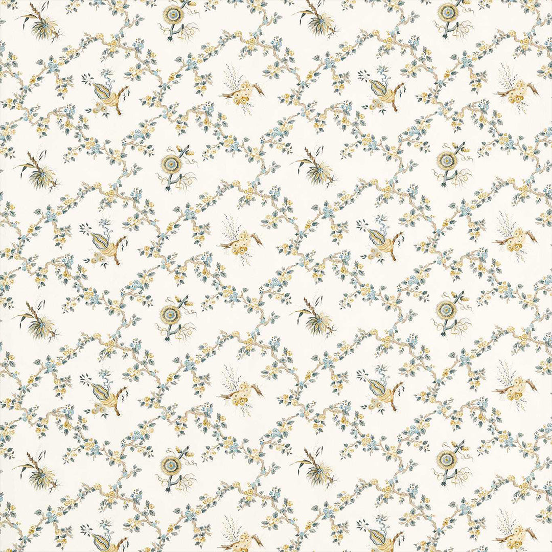 TESSUTO "TRELLIAGE CHAMOMILE/CHALK" - Giles Deacon - SANDERSON