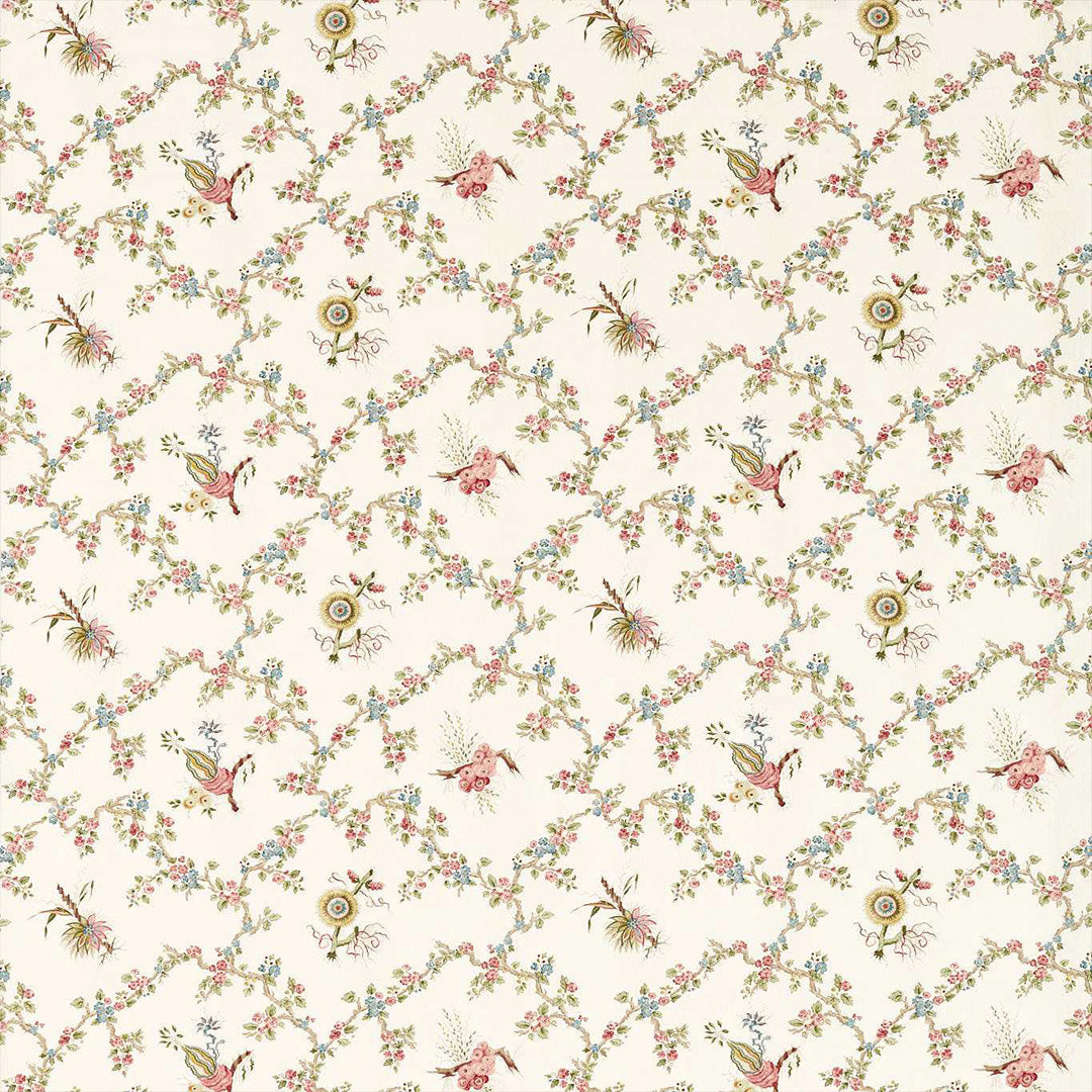 TESSUTO "TRELLIAGE RASPBERRY/STONE" - Giles Deacon - SANDERSON