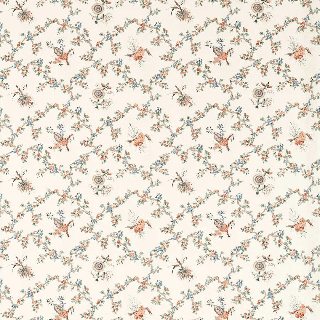 TESSUTO "TRELLIAGE SANDSTONE/WOAD" - Giles Deacon - SANDERSON