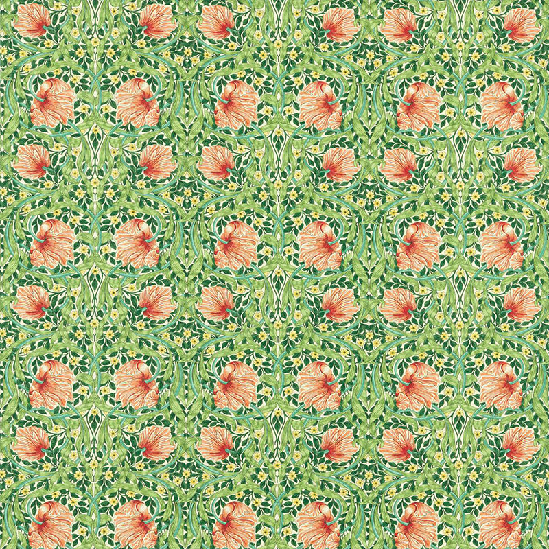 TESSUTO "PIMPERNEL SHAMROCK/WATERMELON" - Morris & Co. - Sanderson