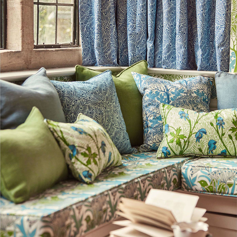 TESSUTO "THE SAVARIC GARDEN GREEN" - Morris & Co. - Sanderson