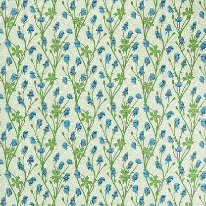 TESSUTO "MONKSHOOD COBALT/GOBLIN GREEN" - Morris & Co. - Sanderson