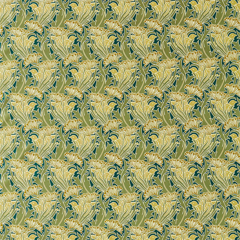 TESSUTO "LACEFLOWER PISTACHIO/LICHEN" - Morris & Co. - Sanderson
