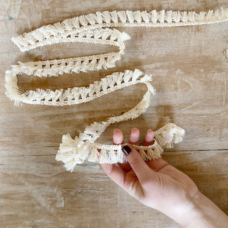 Bordo "Nappine Bianco" Passamaneria Italiana - 2,5 cm