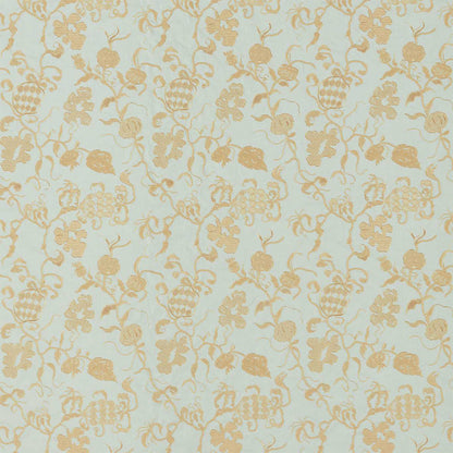 TESSUTO "MYDSOMMER PICKINGS SMOG BLUE/LAME GOLD" - Giles Deacon - SANDERSON