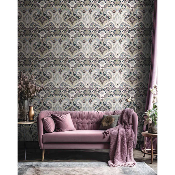 Carta da parati "Astratto Antico Rossa", a metraggio o rotolo