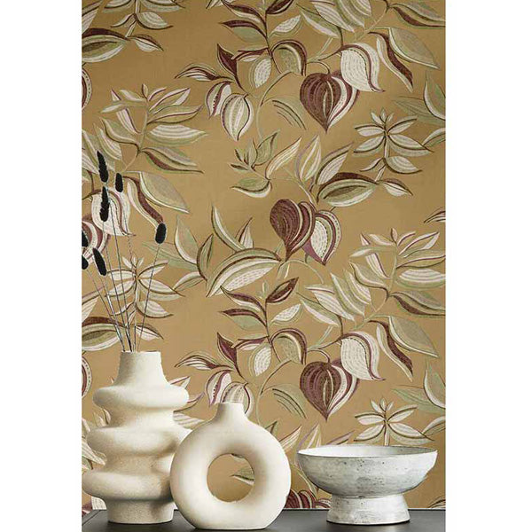 Carta da parati "Sboccia in Sabbia Scura", a metraggio o rotolo