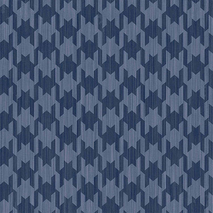 Carta da parati "Pied de Poule Blu", a metraggio o rotolo