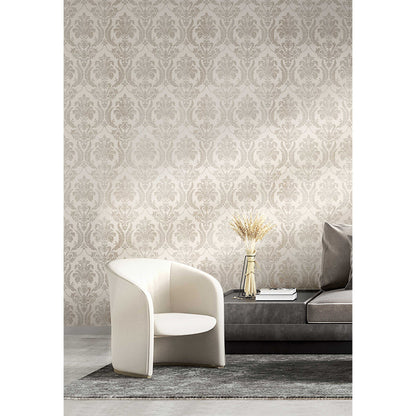 Carta da parati "Damasco Ecrù" a metraggio o rotolo