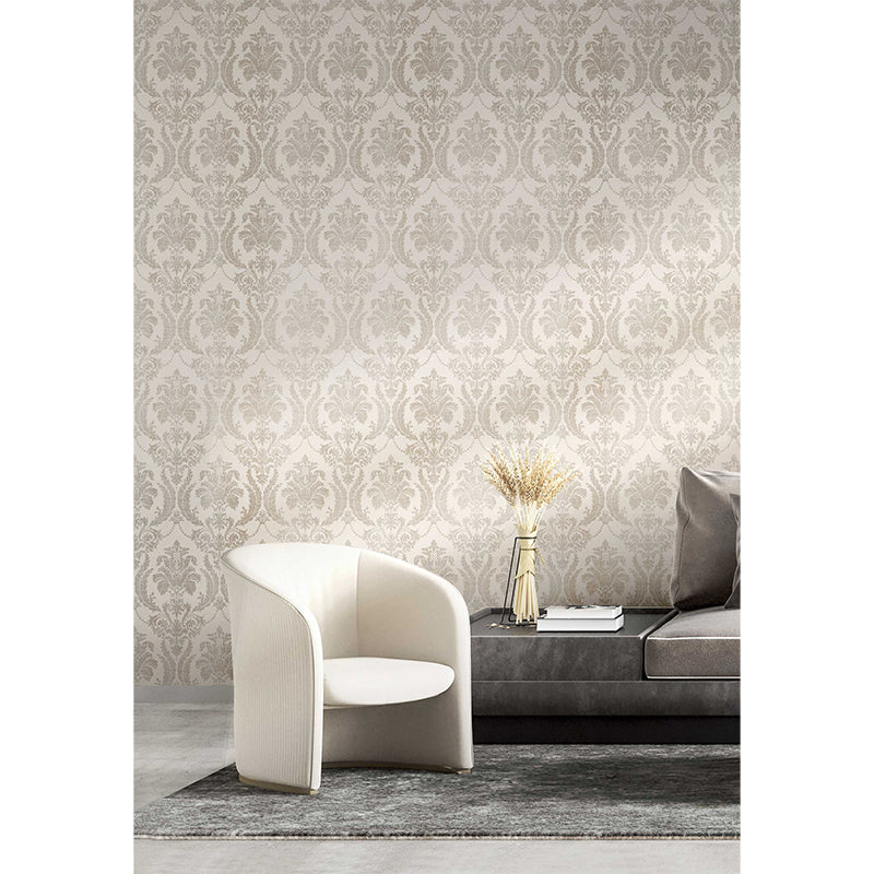 Carta da parati "Damasco Ecrù" a metraggio o rotolo
