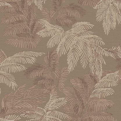 Carta da parati "Felci Rouge Brique" a metraggio o rotolo